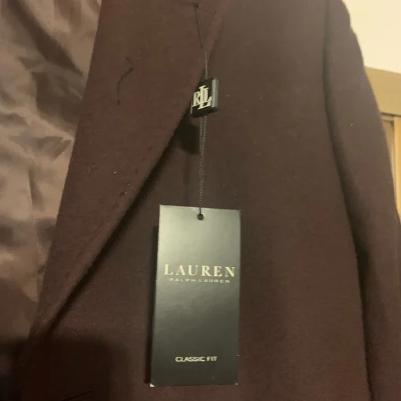 Lauren by Ralph Lauren jacket wine color size 42R. - Picture 9 of 9